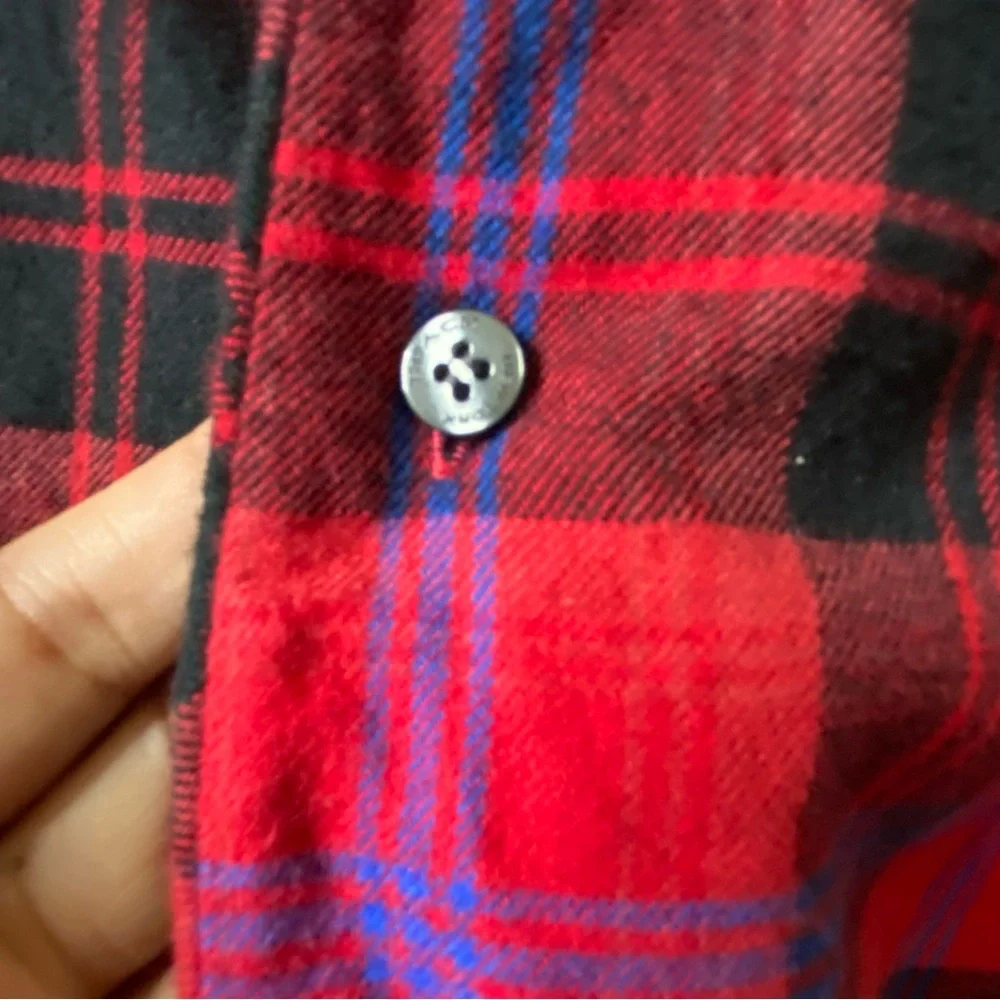 Coach x Saks Fifth Avenue • Red Bleeker Plaid Flannel Pajama Set